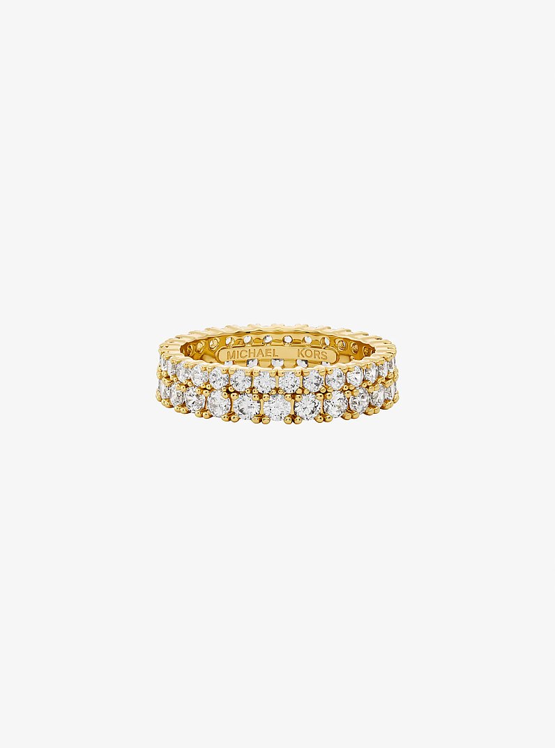 Double Pav&eacute; Ring in GOLD | Michael Kors
