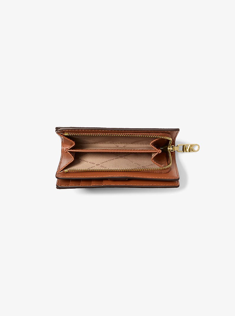 Empire Medium Signature Logo Wallet in BRN/ACORN | Michael Kors