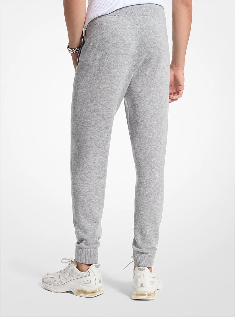 Wool and Cashmere Blend Joggers in HEATHER GREY | Michael Kors