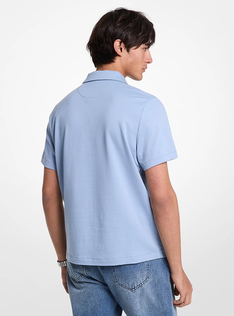 Polo en piqu&eacute; de coton extensible in CHAMBRAI | Michael Kors