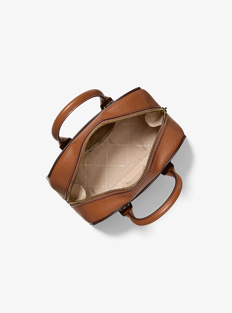 Ashton Small Signature Logo Messenger Bag in BRUN | Michael Kors