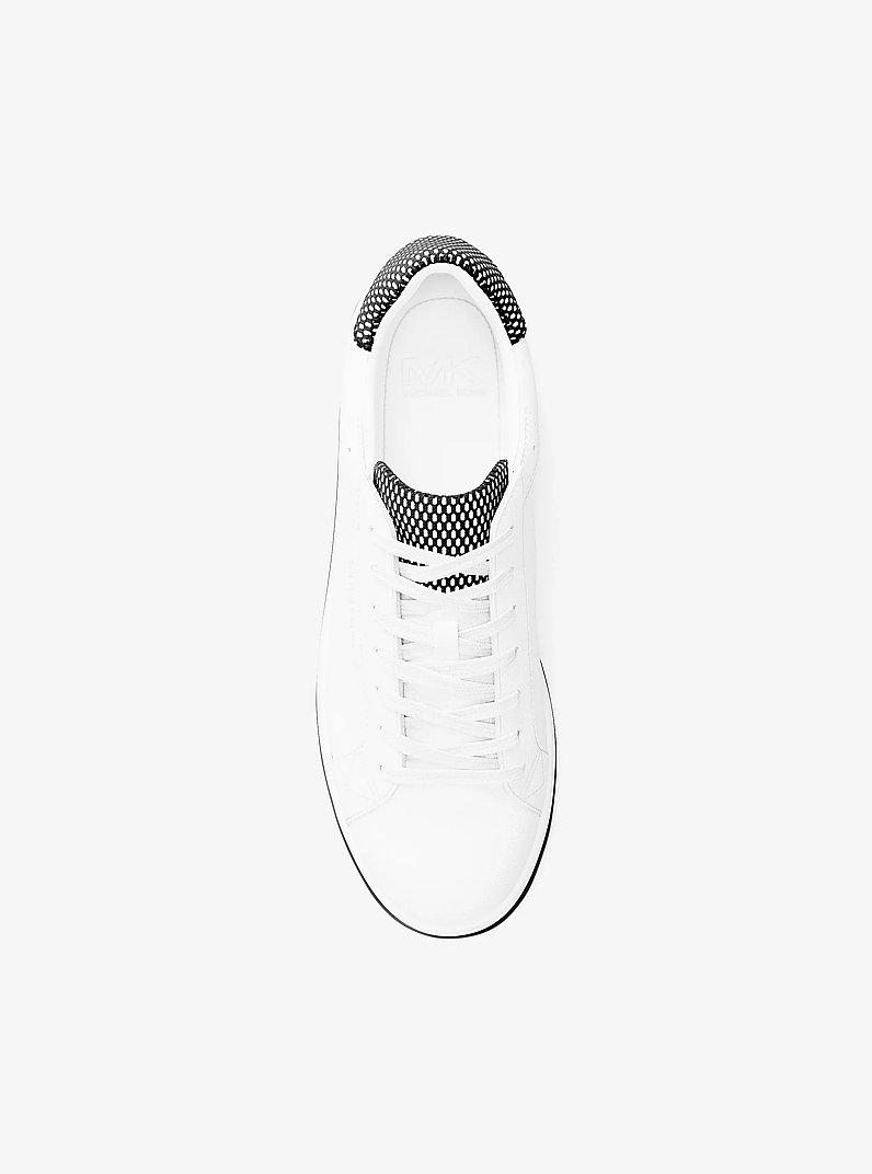 Keating Leather Sneaker in BLACK | Michael Kors