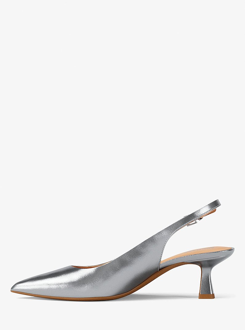 Amali Metallic Pump in SILVER | Michael Kors