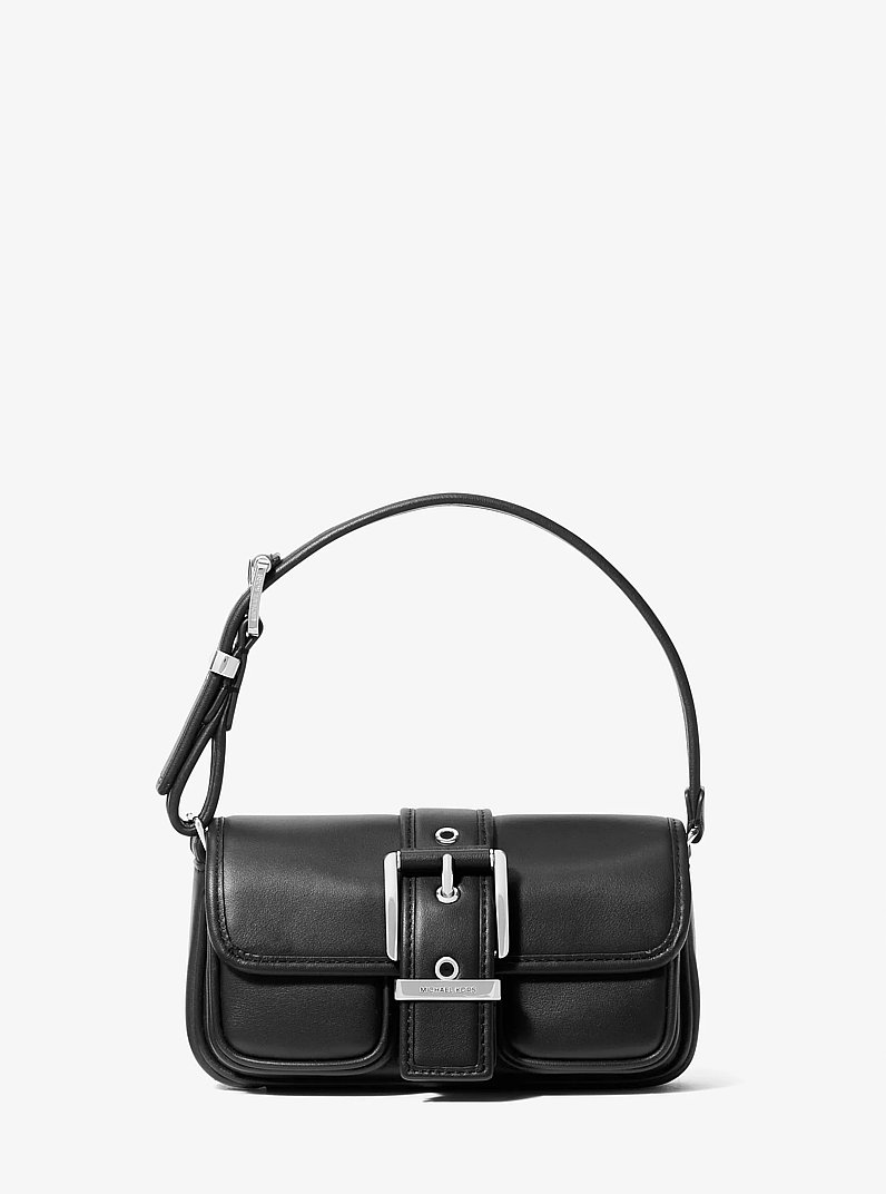 Colby Extra-Small Leather Shoulder Bag in BLACK | Michael Kors