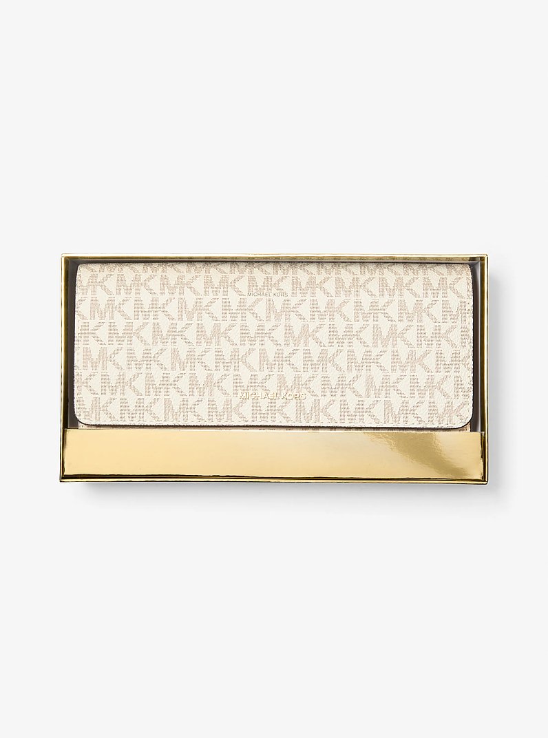 Organizer da viaggio Jet Set piccolo con logo in VANIGLIA/GHIANDA | Michael Kors