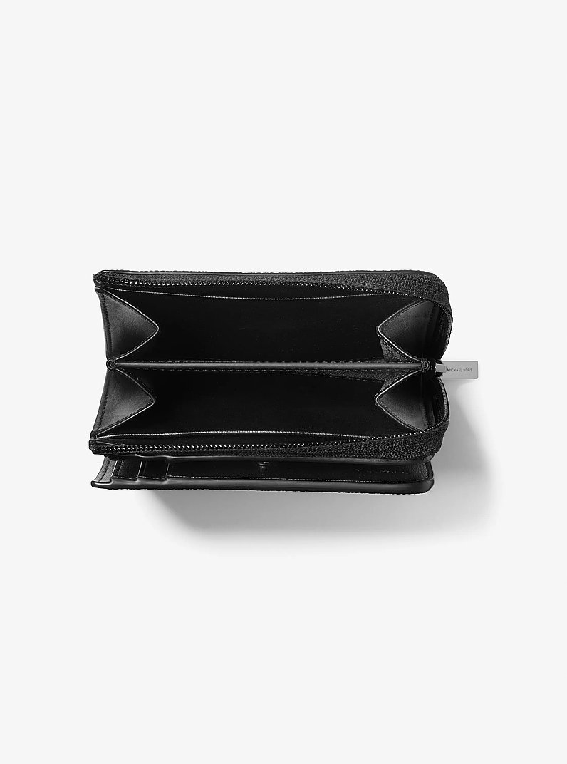 Portefeuille folio Cooper &agrave; logo Signature in BLANC &Eacute;CLATANT | Michael Kors