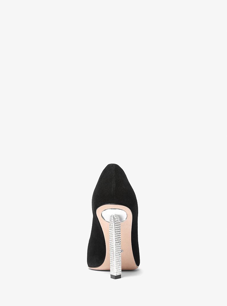 Halle Suede Pump in BLACK | Michael Kors