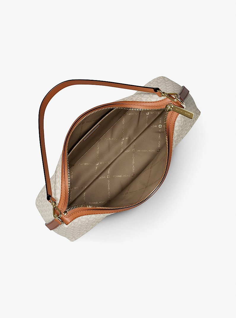 Sammy Medium Signature Logo Convertible Shoulder Bag in VANILLA | Michael Kors