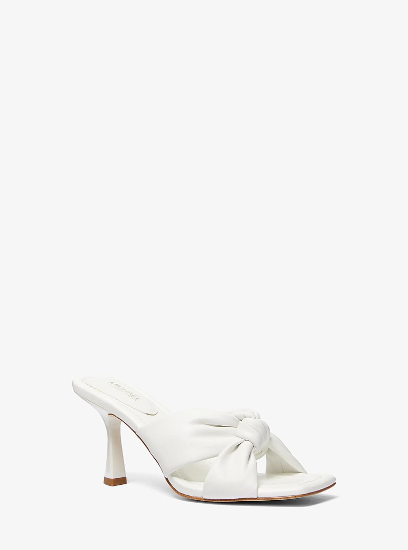 Sandalia Elena de piel in BLANCO INTENSO | Michael Kors