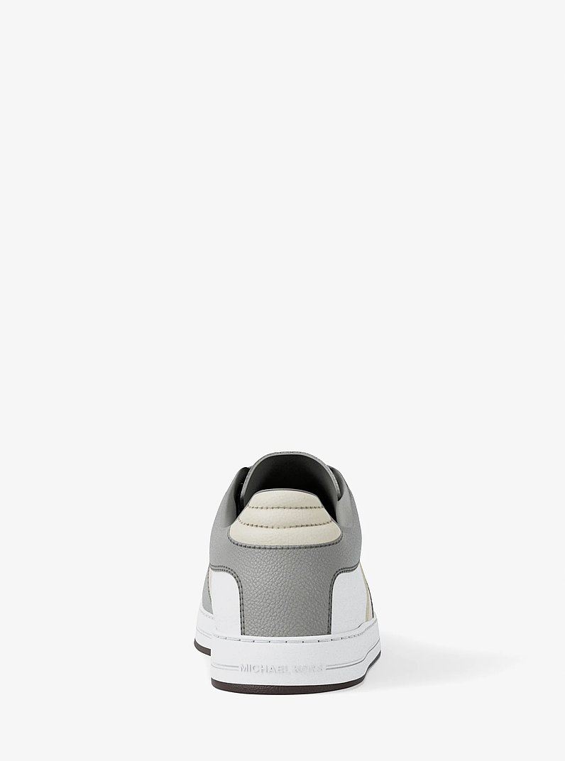 Zapatilla Brady de piel con bloque de color in GRIS CANTERA | Michael Kors