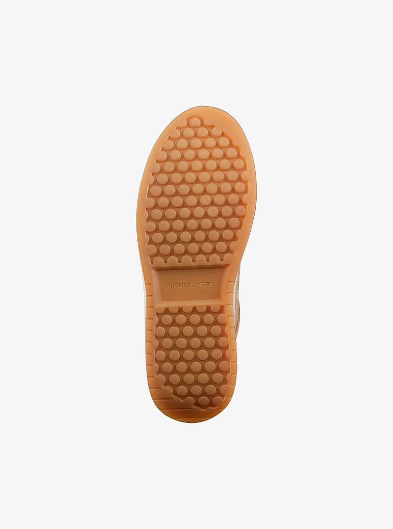 Plateau-Sneaker Dottie aus Wildleder in KHAKI | Michael Kors