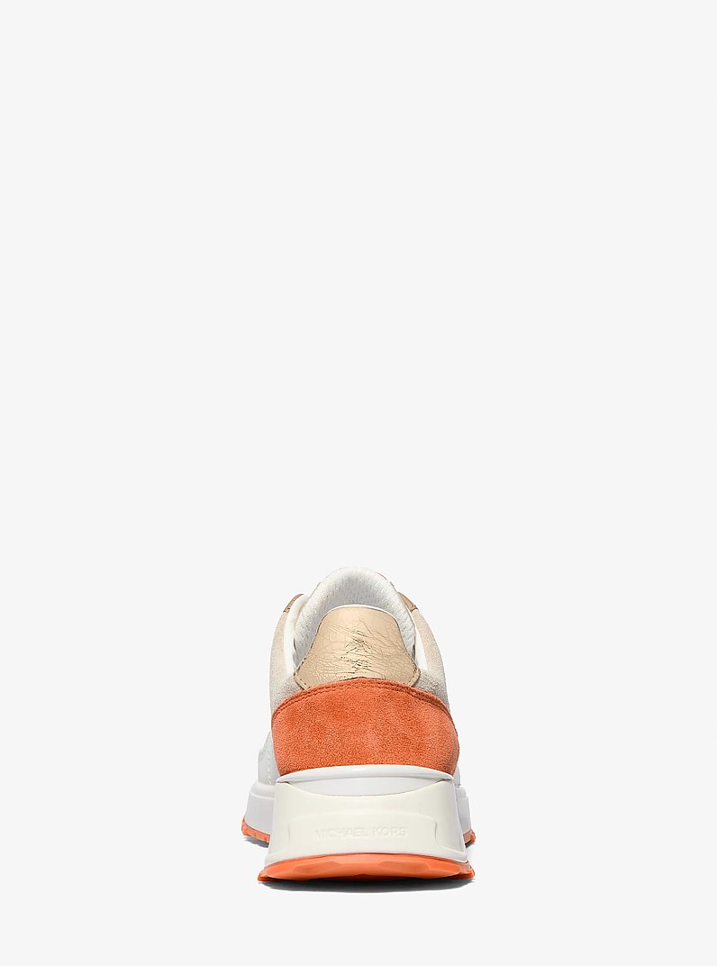 Sneaker Jaime in materiale misto in ARANCIO PESCA MULTI | Michael Kors