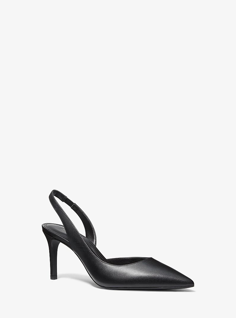 Alina Flex Leather Pump in BLACK | Michael Kors