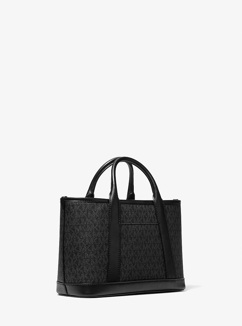 Luisa Small Signature Satchel in BLACK | Michael Kors