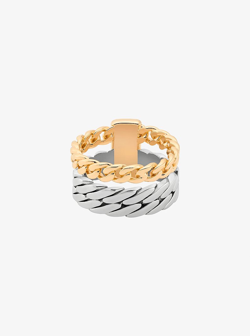 Double Layered Ring in TWO TONE | Michael Kors