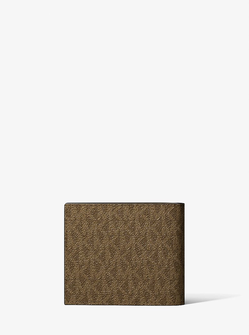Portafoglio a libro Harrison con logo e portadocumenti in LODEN | Michael Kors