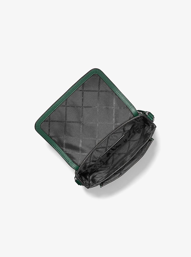 Hudson Pebbled Leather Crossbody Bag in BOSCO | Michael Kors