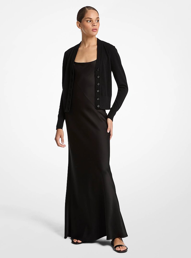 Cashmere Cardigan in BLACK | Michael Kors