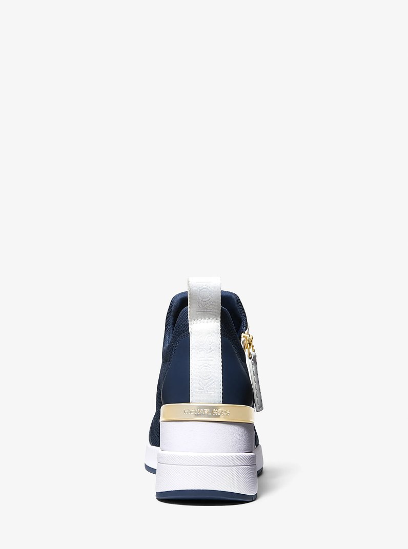 Willis Stretch Knit Trainer in NAVY | Michael Kors