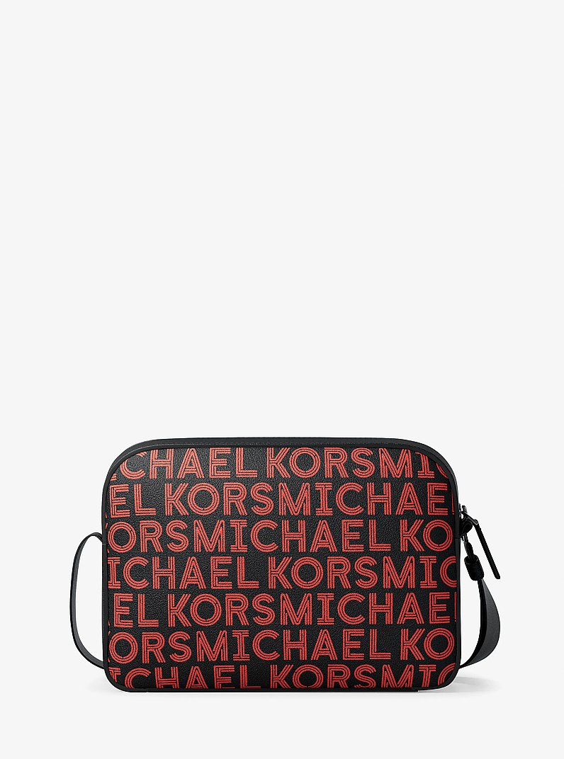 Sac d&rsquo;avion Cooper &agrave; logo graphique in ROUGE VIF | Michael Kors