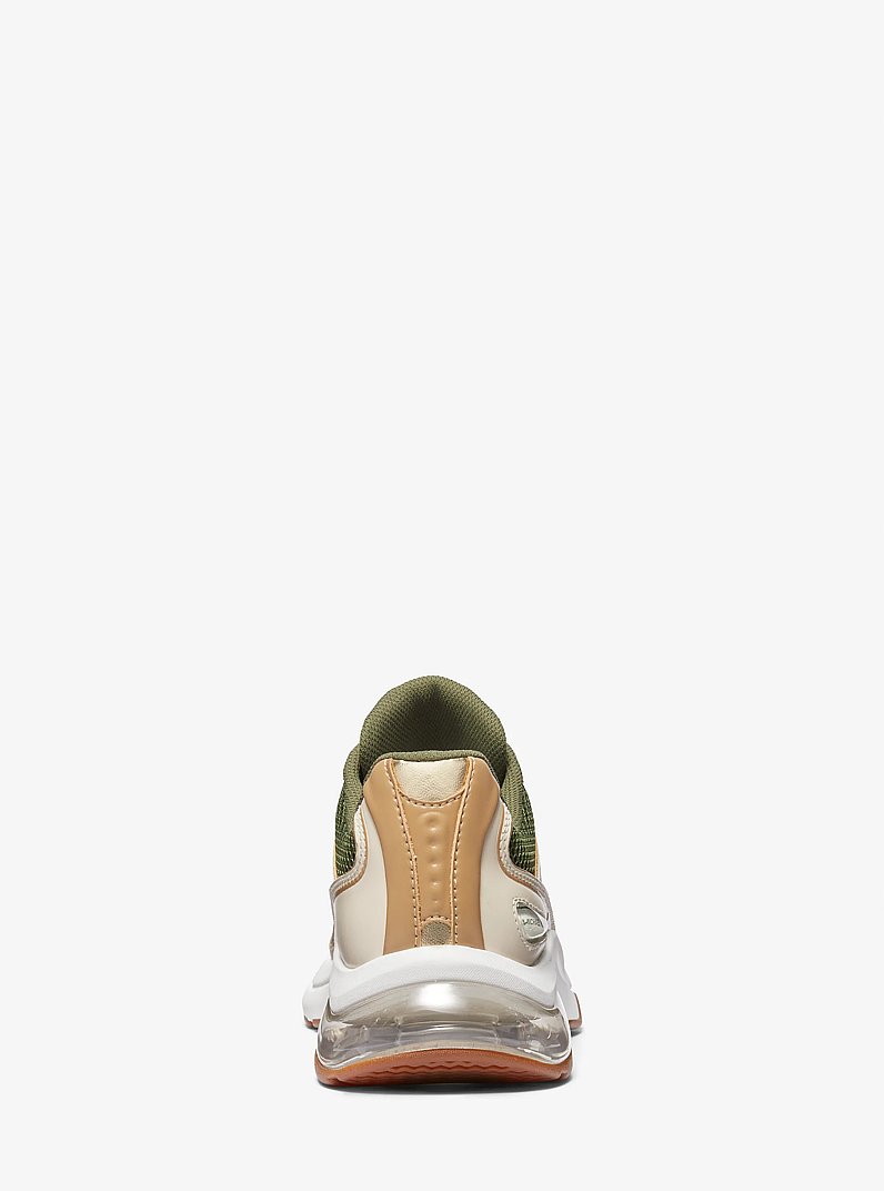 Kit Extreme Mesh and Leather Trainer in AMAZON GREEN MULTI | Michael Kors