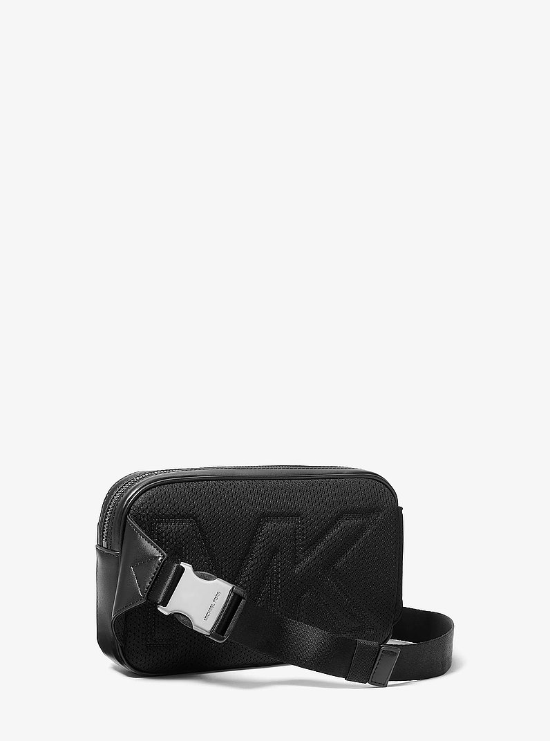 Monospalla Jet Set con stampa logo in NERO | Michael Kors