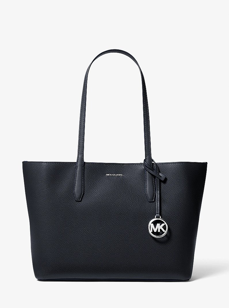 Bolso tote Avalon mediano de piel granulada in AZUL MARINO | Michael Kors