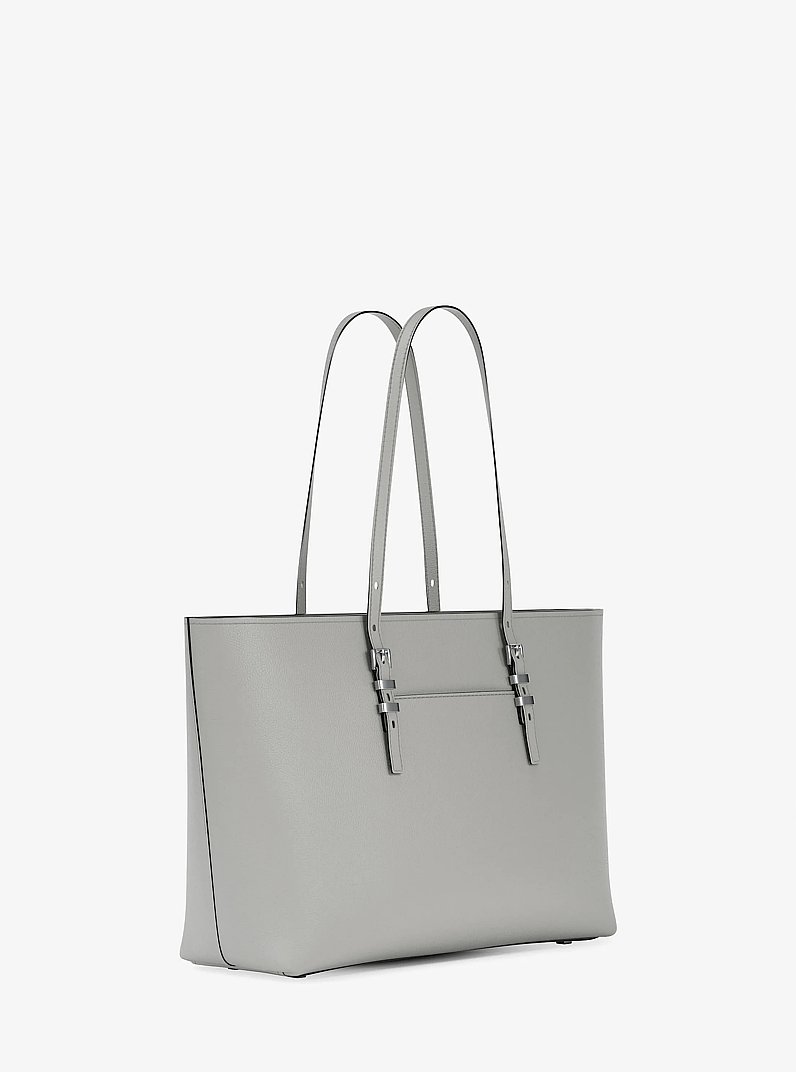 Borsa tote Quinn grande in pelle martellata in GRIGIO MINERALE | Michael Kors