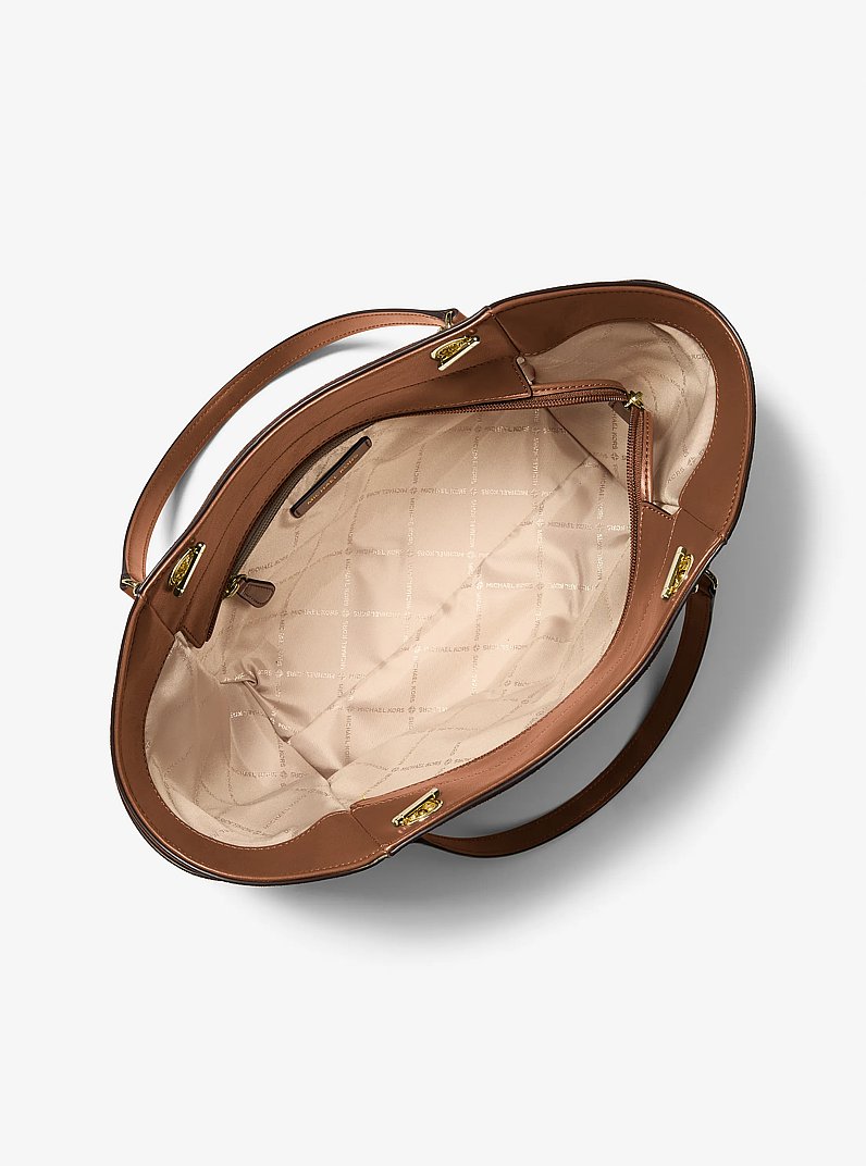 Jet Set Travel Large Tote Bag in LUGGAGE | Michael Kors