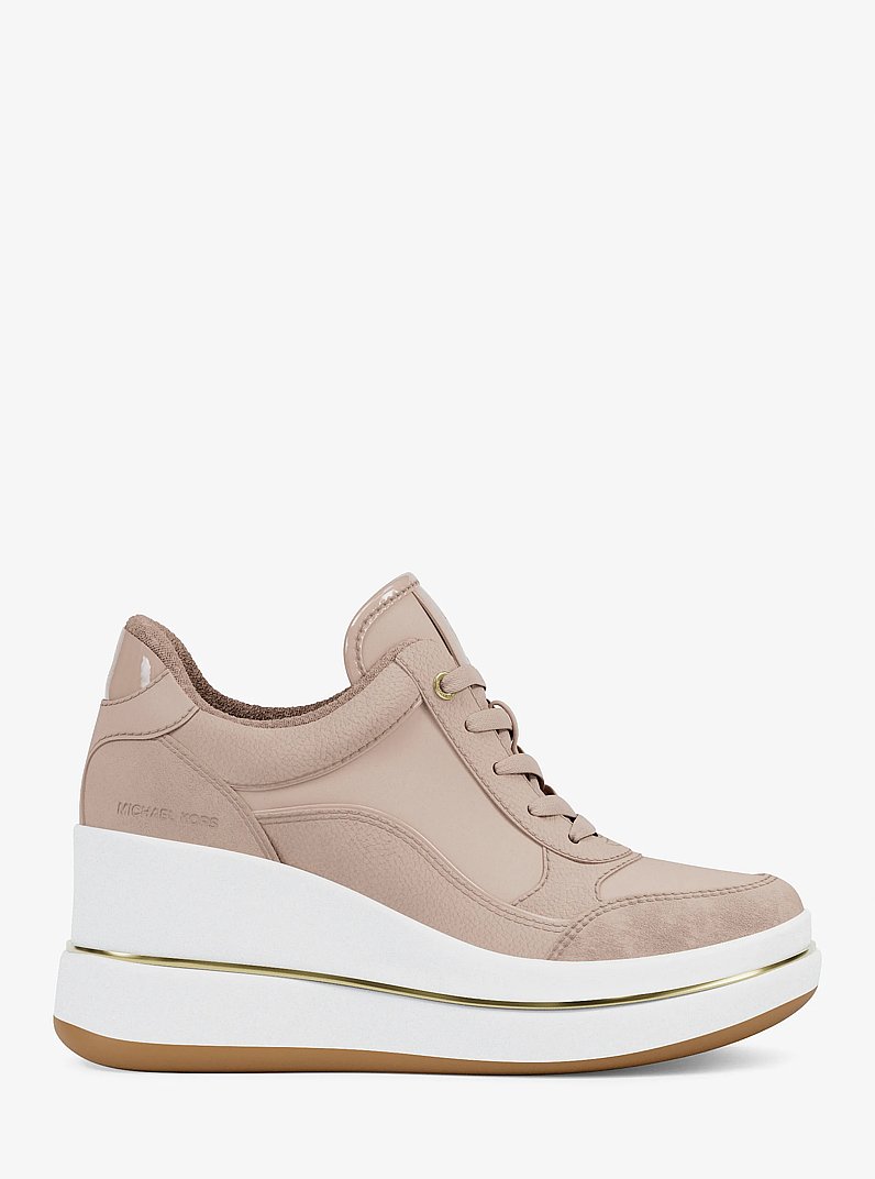 Emmy Leather Trainer in SOFT PINK | Michael Kors