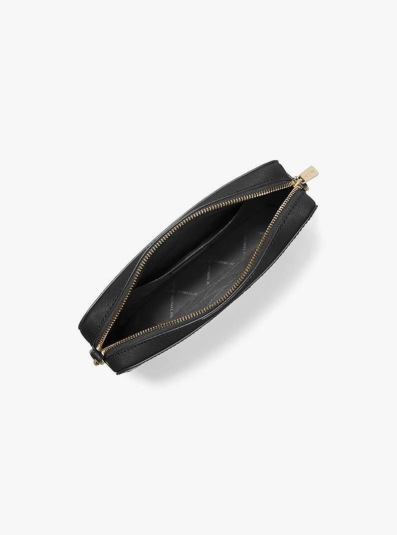 Bandolera Jet Set grande de piel saffiano in NEGRO | Michael Kors