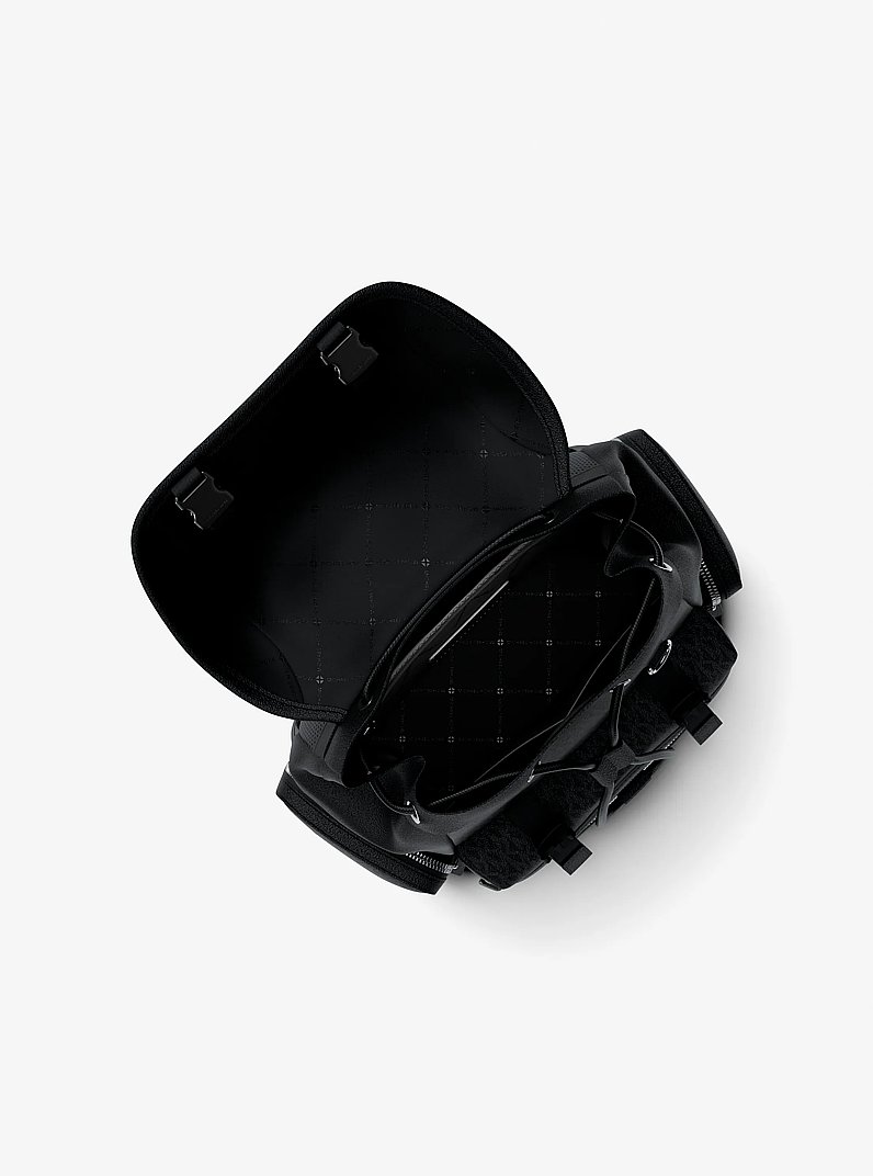 Jet Set Signature Logo Backpack in BLACK | Michael Kors