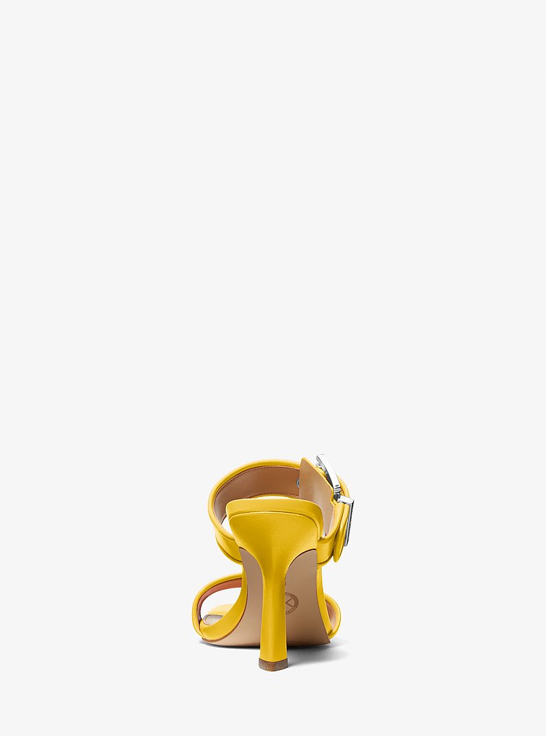 Colby Leather Sandal in BRIGHT DANDELION | Michael Kors