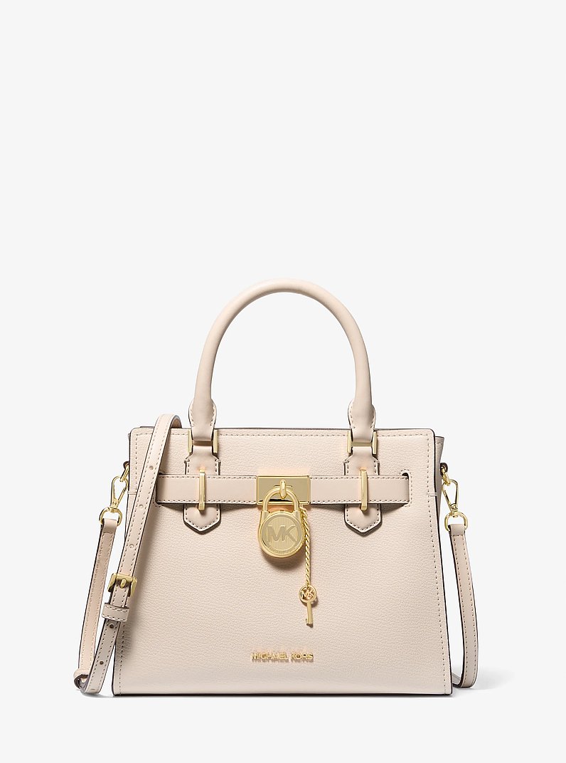 Hamilton Small Leather Satchel in BLACK - Sale | Michael Kors [US]