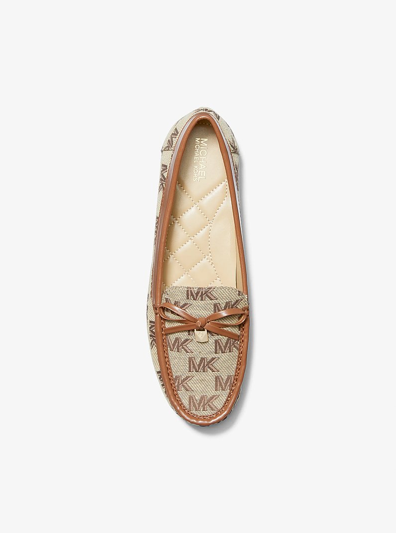 Juliette Logo Jacquard Loafer in BEIGE/EBONY/BROWN | Michael Kors