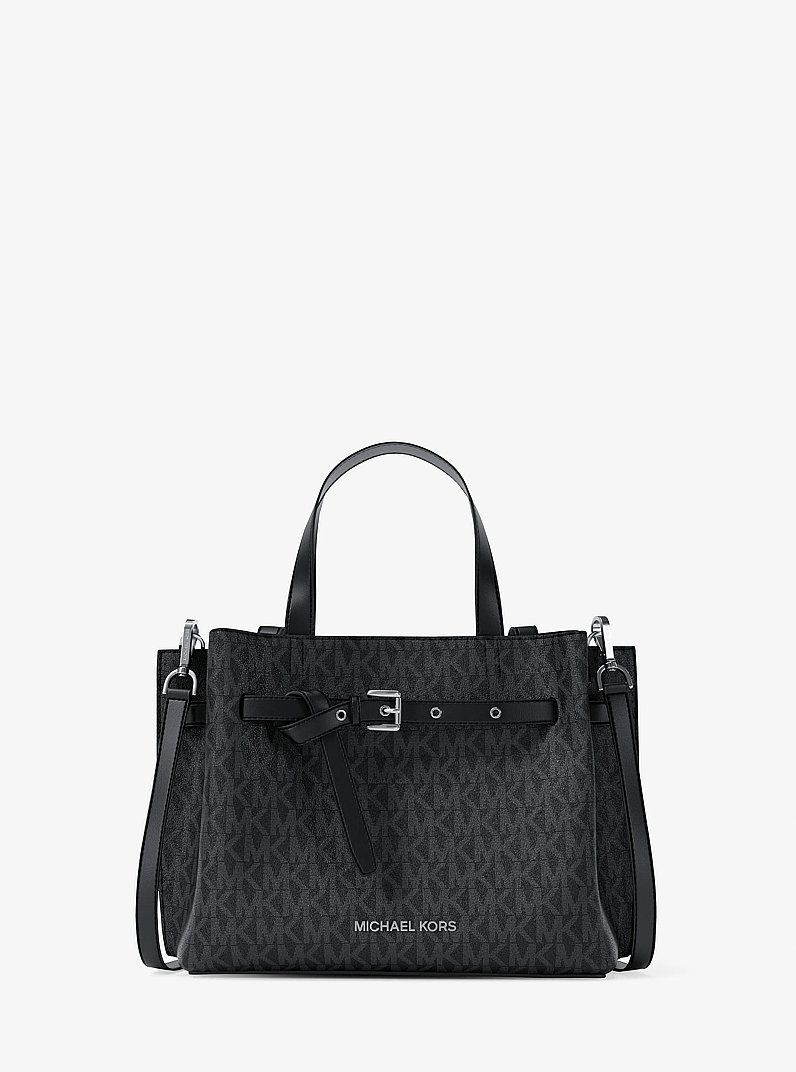 Petit sac Emilia &agrave; logo Signature in NOIR | Michael Kors