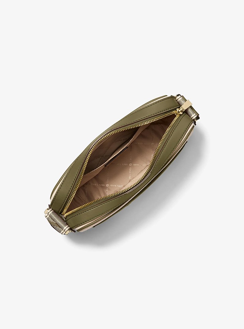 Maeve Large Canvas Crossbody Bag in SAFARI GREEN | Michael Kors