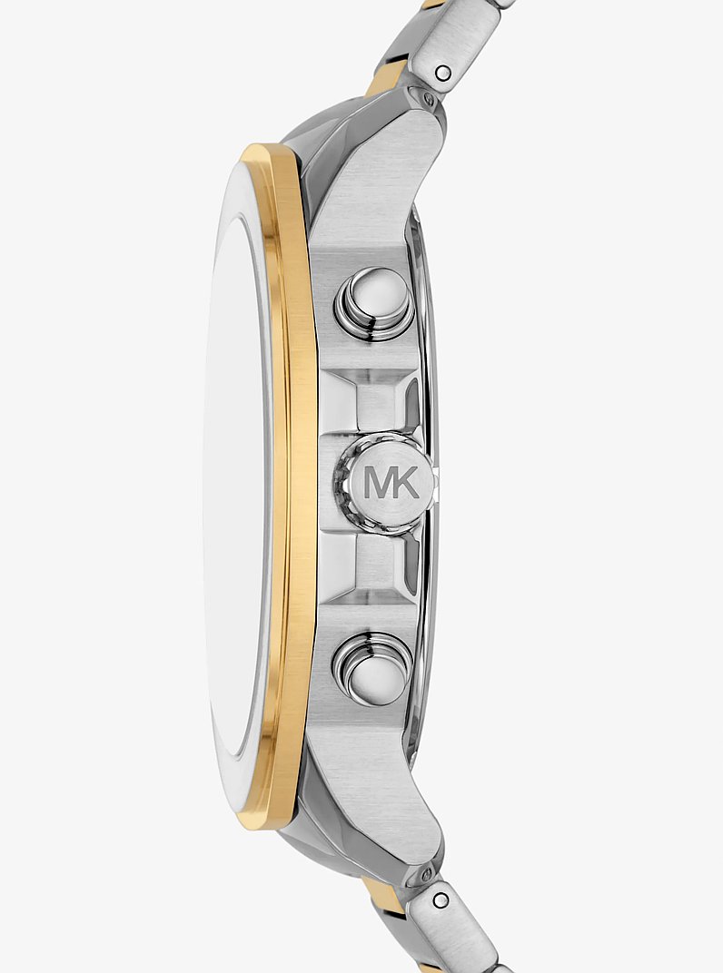 Oversized Prescott Two-Tone Watch in BITONO | Michael Kors