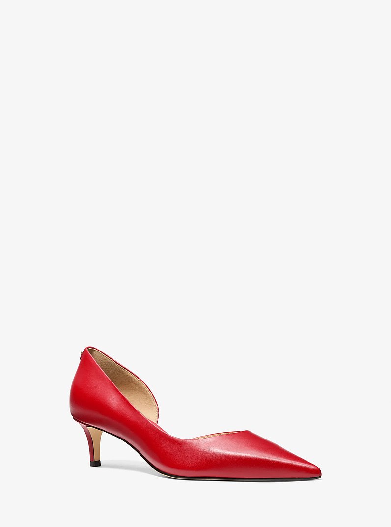 Escarpin Elyse en cuir in CRAMOISI | Michael Kors