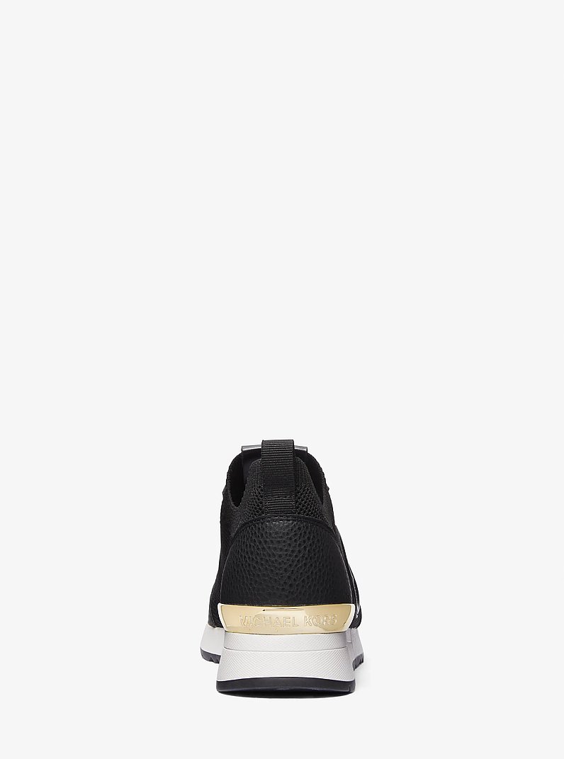Jenkins Stretch Knit Trainer in BLACK | Michael Kors