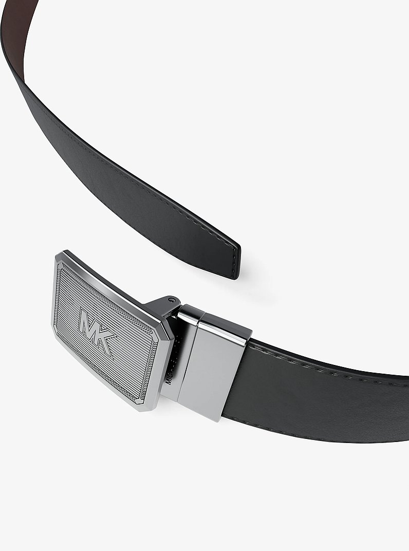Reversible Leather Belt in MOCA/NEGRO | Michael Kors
