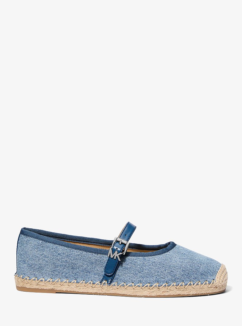 Espadrille de ballet Lynn en denim in BLANC/ROSE PROFOND | Michael Kors