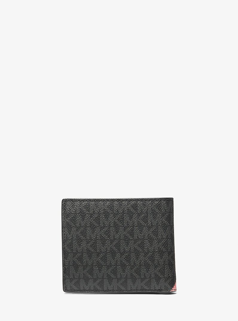Billetera plegable Cooper con logotipo y franja in ROSA | Michael Kors