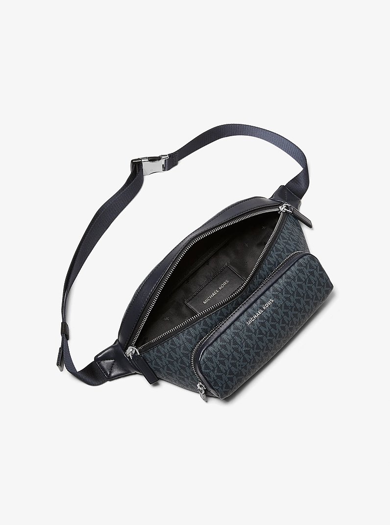 Ri&ntilde;onera Cooper con logotipo in AZUL OSCURO/AZUL P&Aacute;LIDO | Michael Kors