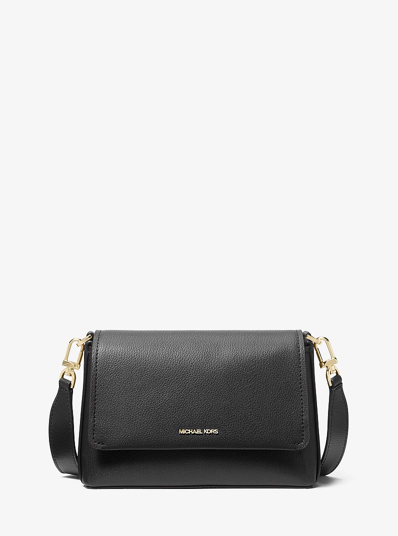 Petit sac &agrave; bandouli&egrave;re Nessa en cuir in NOIR | Michael Kors