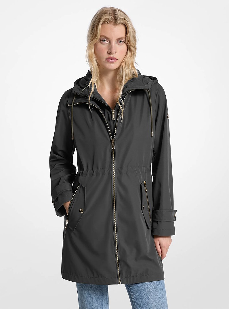 2-in-1 Water-Resistant Anorak in BLACK | Michael Kors