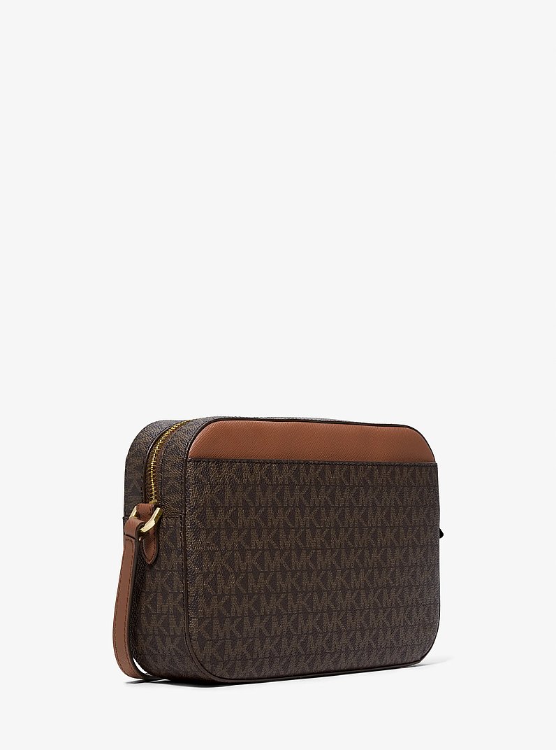 Bandolera Jet Set grande con logotipo in MARR&Oacute;N | Michael Kors