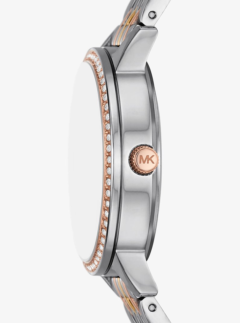 Montre Melissa &agrave; trois tons et &agrave; pav&eacute; in TROIS TONS | Michael Kors