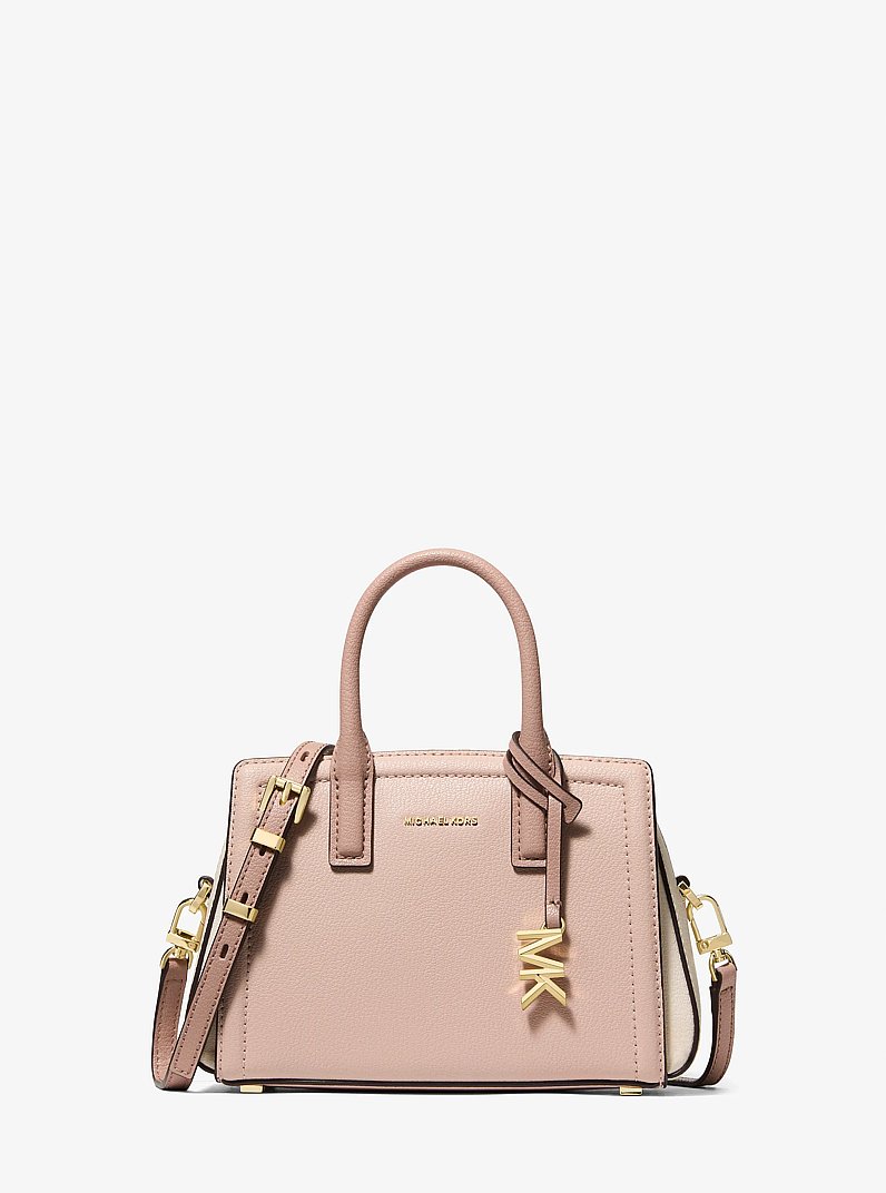 Laila Extra-Small Pebbled Leather Crossbody Bag in SFP/LTCR/FWN | Michael Kors