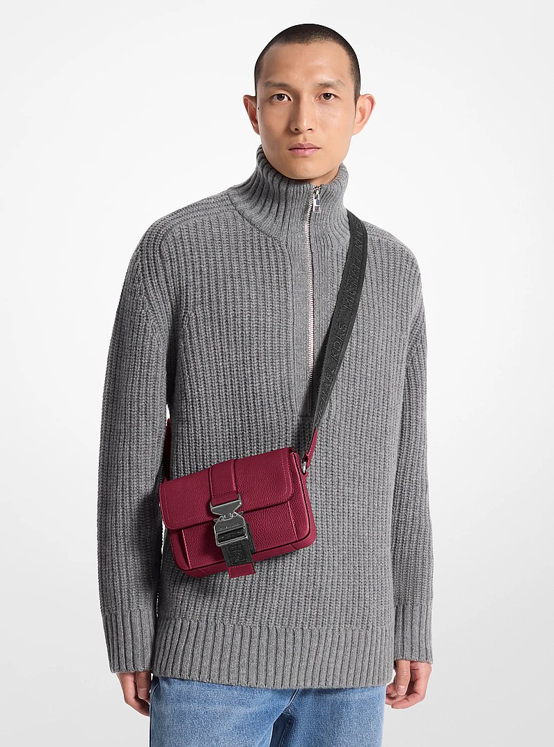 Bandolera Hudson de piel granulada in MORA | Michael Kors